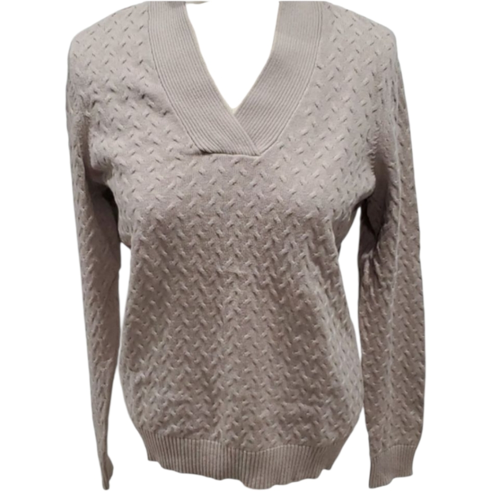 Studio Works Cotton Sweater Medium | Minimalist Style | NWT Clean Lines